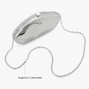 Silver Acrylic Shell Handbag. NEW